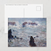 Claude Monet - Storm voor de kust van Belle-Ile Briefkaart (Voorkant / Achterkant)