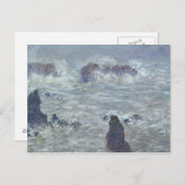 Claude Monet | Storm voor de kust van Belle-Ile Briefkaart (Voorkant / Achterkant)