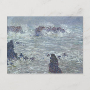Claude Monet   Storm voor de kust van Belle-Ile Briefkaart