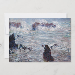 Claude Monet - Storm voor de kust van Belle-Ile Kaart