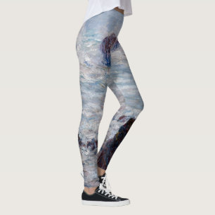 Claude Monet - Storm voor de kust van Belle-Ile Leggings