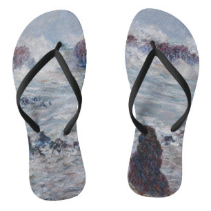 Claude Monet - Storm voor de kust van Belle-Ile Teenslippers