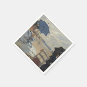 Claude Monet strand scene Servetten (Hoek)