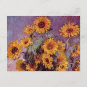 Claude Monet Sunflower Briefkaart