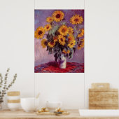 Claude Monet Sunflower Poster (Keuken)