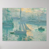 Claude Monet Sunrise Marine Art Print (Voorkant)