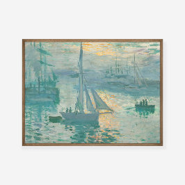 Claude Monet Sunrise Marine Art Print