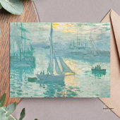 Claude Monet Sunrise Marine Art Print Briefkaart