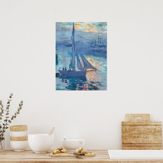 Claude monet Sunrise Marine Poster (Keuken)