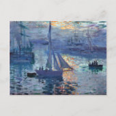 Claude Monet Sunrise - marinier Briefkaart (Voorkant)
