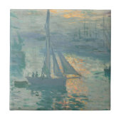 Claude Monet - Sunrise Tegeltje (Voorkant)