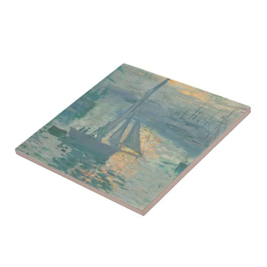 Claude Monet - Sunrise Tegeltje (Zijkant)