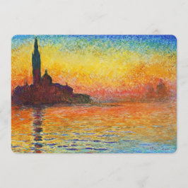 Claude Monet Sunset in Venetië Impressionistische 