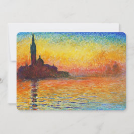 Claude Monet Sunset in Venetië Impressionistische 