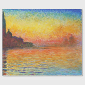 Claude Monet Sunset in Venetië Impressionistische Cadeaupapier (Vlak)