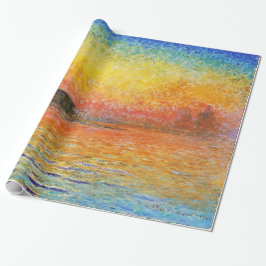 Claude Monet Sunset in Venetië Impressionistische  Cadeaupapier