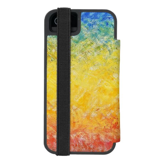 Claude Monet Sunset in Venetië Impressionistische  Incipio iPhone Portemonnee Hoesje (Agenda Achterkant)