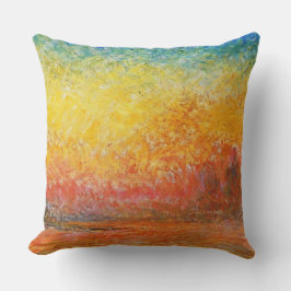 Claude Monet Sunset in Venetië Impressionistische Kussen