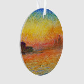 Claude Monet Sunset in Venetië Impressionistische Ornament (voorkant)