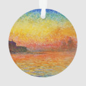 Claude Monet Sunset in Venetië Impressionistische Ornament (achterkant)