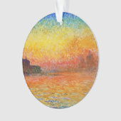 Claude Monet Sunset in Venetië Impressionistische Ornament (voorkant)