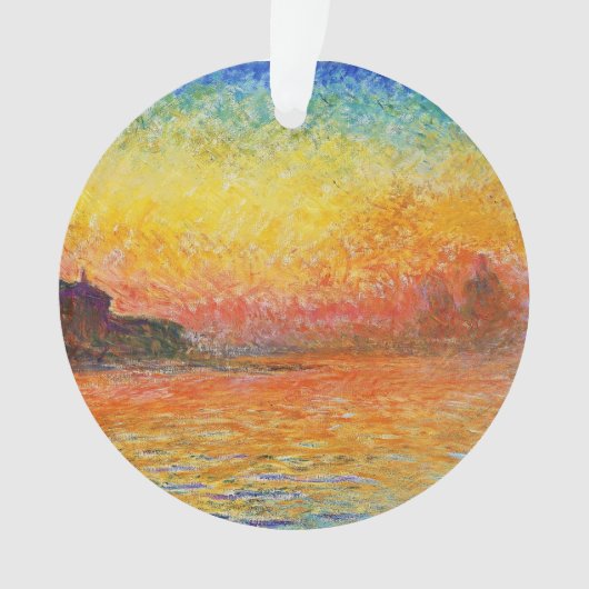 Claude Monet Sunset in Venetië Impressionistische Ornament (voorkant)