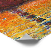 Claude Monet Sunset in Venetië Impressionistische Poster (Hoek)