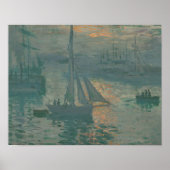 Claude Monet - Sunset (Marine) Poster (Voorkant)