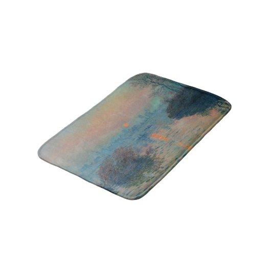 Claude Monet - Sunset on the Seine at Lavacourt Badmat (Gekanteld)