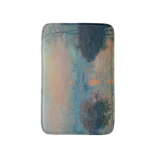 Claude Monet - Sunset on the Seine at Lavacourt Badmat (Voorkant Verticaal)