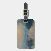 Claude Monet - Sunset on the Seine at Lavacourt Bagagelabel (Voorkant verticaal)