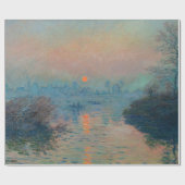 Claude Monet - Sunset on the Seine at Lavacourt Cadeaupapier (Vlak)