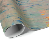 Claude Monet - Sunset on the Seine at Lavacourt Cadeaupapier (Rol Hoek)