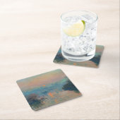 Claude Monet - Sunset on the Seine at Lavacourt Kartonnen Onderzetters (Insitu)