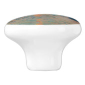 Claude Monet - Sunset on the Seine at Lavacourt Keramische Knop (Zijkant)