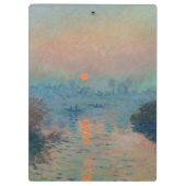 Claude Monet - Sunset on the Seine at Lavacourt Klembord (Achterkant)