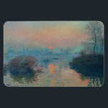 Claude Monet - Sunset on the Seine at Lavacourt Magneet<br><div class="desc">Sunset on the Seine at Lavacourt,  Winter Effect / Soleil couchant sur la Seine a Lavacourt,  effet d'hiver - Claude Monet,  Oil on Canvas, 1880</div>