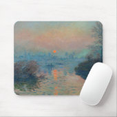 Claude Monet - Sunset on the Seine at Lavacourt Muismat (Met muis)