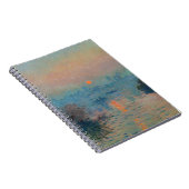 Claude Monet - Sunset on the Seine at Lavacourt Notitieboek (Rechterzijde)