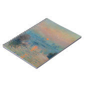 Claude Monet - Sunset on the Seine at Lavacourt Notitieboek (Linkerzijde)