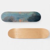 Claude Monet - Sunset on the Seine at Lavacourt Persoonlijk Skateboard (Horizontaal)