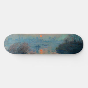 Claude Monet - Sunset on the Seine at Lavacourt Persoonlijk Skateboard