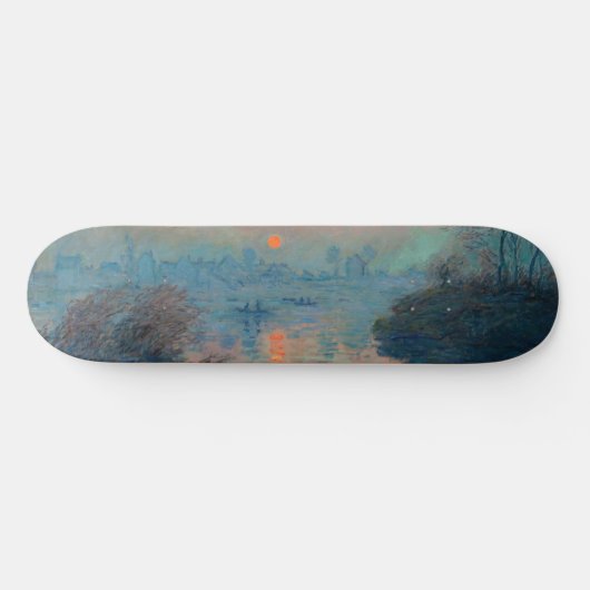 Claude Monet - Sunset on the Seine at Lavacourt Persoonlijk Skateboard (Horizontaal)