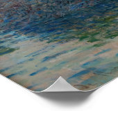 Claude Monet - Sunset on the Seine at Lavacourt Poster (Hoek)