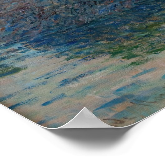 Claude Monet - Sunset on the Seine at Lavacourt Poster (Hoek)