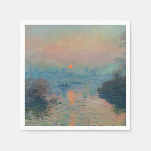Claude Monet - Sunset on the Seine at Lavacourt Servet