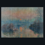 Claude Monet - Sunset on the Seine at Lavacourt Snijplank<br><div class="desc">Sunset on the Seine at Lavacourt,  Winter Effect / Soleil couchant sur la Seine a Lavacourt,  effet d'hiver - Claude Monet,  Oil on Canvas, 1880</div>