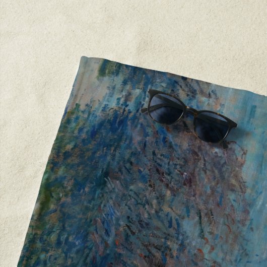 Claude Monet - Sunset on the Seine at Lavacourt Strandlaken (In situ)