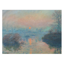 Claude Monet - Sunset on the Seine at Lavacourt