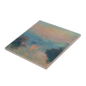 Claude Monet - Sunset on the Seine at Lavacourt Tegeltje (Zijkant)